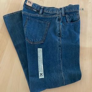 HURLEY men’s relaxed fit jeans 36x32 NWT